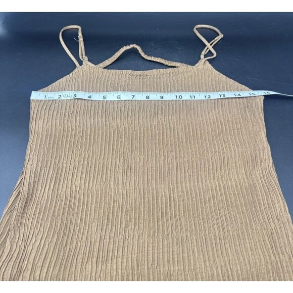 THE WORKSHOP Women’s Aurora Almond Lined Rayon Cami Top Adj Straps Sz L NEW - Picture 10 of 11